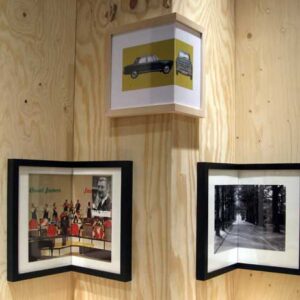 photo frames mounted on wall