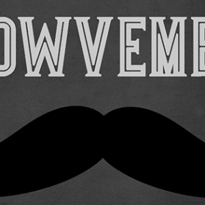 growvember logo with a black mustache