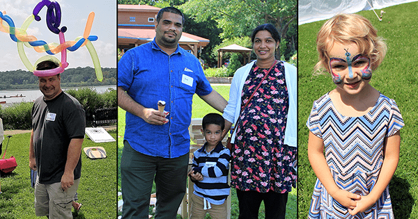 families and children enjoying the 2017 summer picnic