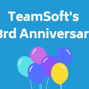 image for teamsoft's 23rd anniversary with balloons