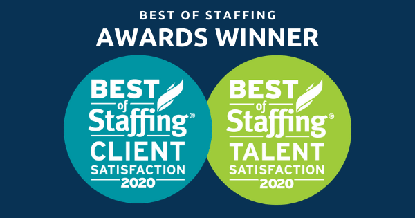 2 awards for best of staffing in 2020