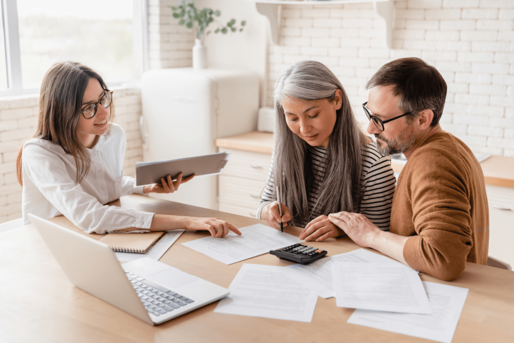 meeting with an insurance agent