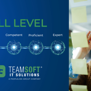 Professional woman creating skills taxonomy including skill levels.